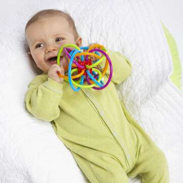 Manhattan Toy Winkel Rattle Sensory Teether for Babies