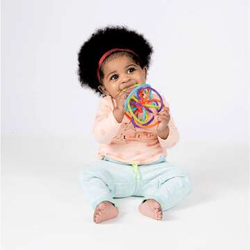 Manhattan Toy Winkel Rattle Sensory Teether for Babies