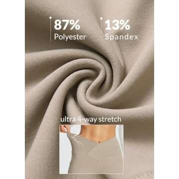 BALEAF Women's Flare Leggings, Trendy Crossover Yoga Pants, High Waist Casual Workout Bell Bottom Leggings with Pockets