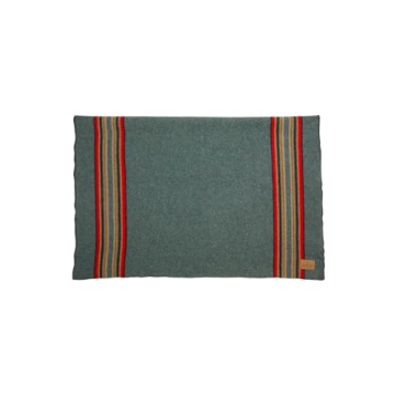 Pendleton Yakima Wool Throw Blanket in Green Heather