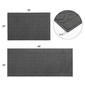 COSY HOMEER Anti-Slip Kitchen Rug Mats - Soft & Washable