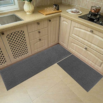 COSY HOMEER Anti-Slip Kitchen Rug Mats - Soft & Washable