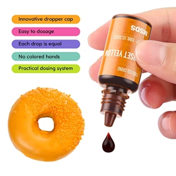 Vibrant 12-Color Food Coloring Set for Baking and Crafts