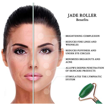 Jade Roller Gua Sha Set Anti-Aging Facial Massage Beauty