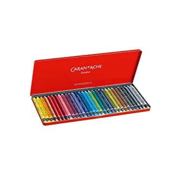 Caran d'Ache Classic Neocolor II Water-Soluble Pastels, 30 Colors