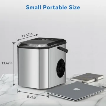 Compact Countertop Ice Maker for Quick Ice Production