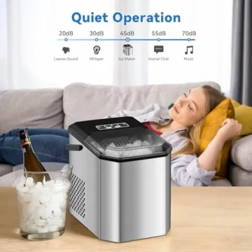 Compact Countertop Ice Maker for Quick Ice Production
