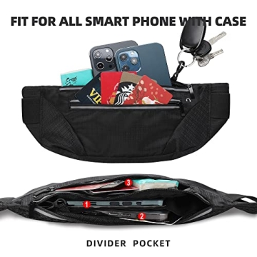 WAMEDA Slim Running Waist Pack for Active Lifestyle