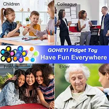 GOHEYI 6 Pack Fidget Spinners Toys for Kids, Fidget Toys Bulk Hand Spinner for Stress Relief, Party Favors for Kids Valentines Day for Kids, Birthday Return Gifts Kids Classroom Prizes