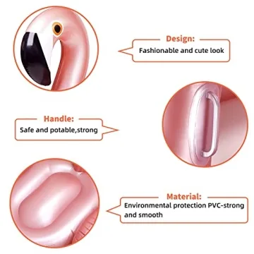 Giant Inflatable Flamingo Ride On Pool Float for Summer