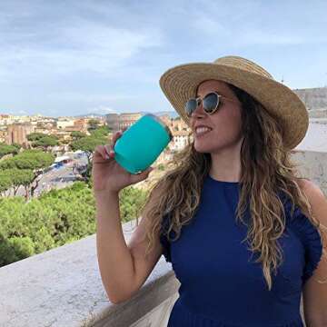 CHILLOUT LIFE 12 oz Stainless Steel Tumbler with Lid & Gift Box - Wine Tumbler Double Wall Vacuum Insulated Travel Tumbler Cup for Coffee, Wine, Cocktails, Ice Cream Sweat Free, Powder Coated