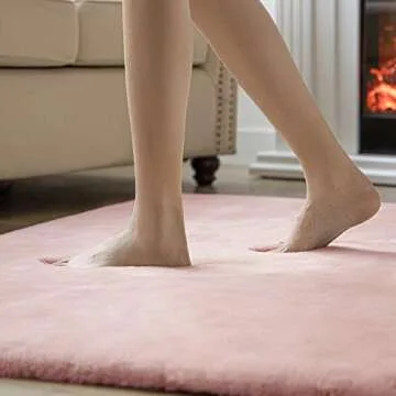 Luxury Ultra Soft Faux Rabbit Fur Rug for Home Décor