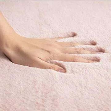 Luxury Ultra Soft Faux Rabbit Fur Rug for Home Décor