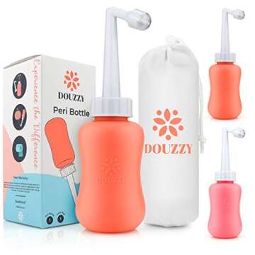 DOUZZY Peri Bottle for Postpartum Essential Perineal Recovery - Portable Bidet - Soothing After Birt...