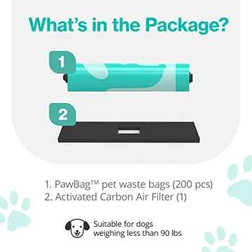 PawPail Dog Poop Bags & Air Filter Duo for Easy Disposal