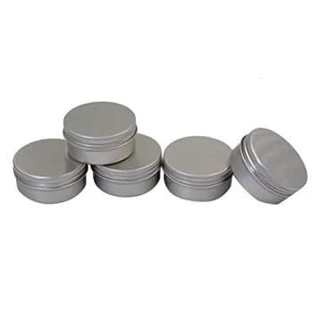 CTKcom 1-Ounce Aluminum Tins for Lip Balm and Crafts