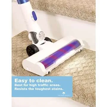 Oak Valley Designs™ Rounded Bullnose Carpet Stair Treads - Anti Slip Indoor Stair Mats for Wooden Stairs, Style: Bayside Charm, Crystal Canyon 27" W X 9.75" D (Set of 14)