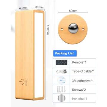 YiLaie Wall Sconces Set of 2,Battery Operated Wall Sconce with Remote,Wall Lights for Bedroom Wireless, Rotatable Cordless Wall Lamp with 3 Color Temperature for Bedroom,Living Room,Bedside Reading