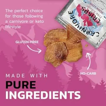 Carnivore Crisps, Grass-Fed and Finished Beef Brisket, Beef Crisps, High Protein, Keto & Carnivore Diet Approved, Gluten-Free, No Hormones, 1.5 oz (Pack of 3)