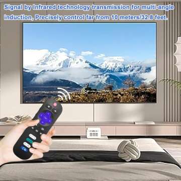 2-Pack Roku TV Replacement Remote - Shortcut Buttons Included