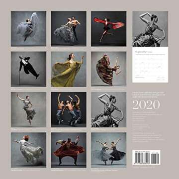Dance: The Art of Movement 2020 Wall Calendar