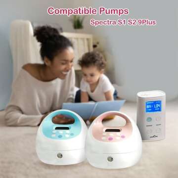 Nenesupply 21mm Flange Pump Parts Compatible w Spectra S2 S1 Breast Pumps Replacement Kit for Spectra Pump Parts S2 Parts S2 Accessories Inc Flange Duckbill Valve Backflow Protector