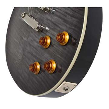 Epiphone 6 String Les Paul Standard Plustop PRO, Trans Black (ENLPTBNH3)