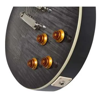 Epiphone 6 String Les Paul Standard Plustop PRO, Trans Black (ENLPTBNH3)