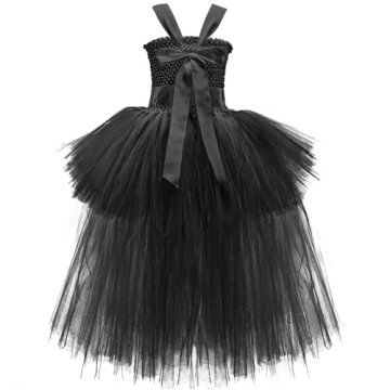 Girls Black Tutu Dress for Parties & Halloween