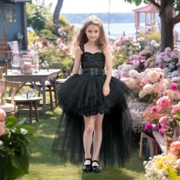 Girls Black Tutu Dress for Parties & Halloween