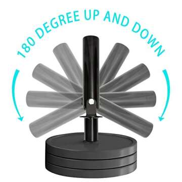 T-Bar Row Plateform Landmine Attachment – Fit 2” Olympic Bars – 360 Degree landmine Base - Back Exercise Gym Equipment (T Bar Row Attachment)