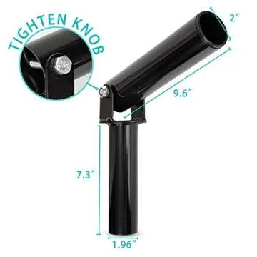 T-Bar Row Plateform Landmine Attachment – Fit 2” Olympic Bars – 360 Degree landmine Base - Back Exercise Gym Equipment (T Bar Row Attachment)