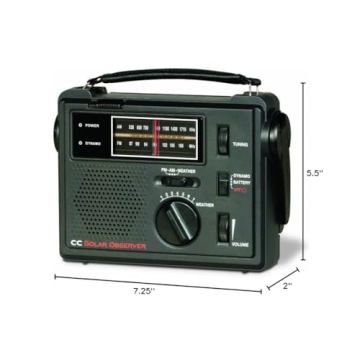 C Crane CC Solar Observer Radio for Emergency Preparedness