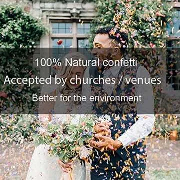 homeemoh Party Confetti Natural Dried Flower Petals, 12 Packs Biodegradable Confetti Real Rose Petals for Wedding and Party Decoration