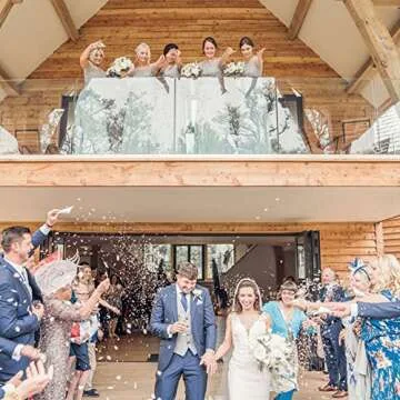 homeemoh Party Confetti Natural Dried Flower Petals, 12 Packs Biodegradable Confetti Real Rose Petals for Wedding and Party Decoration