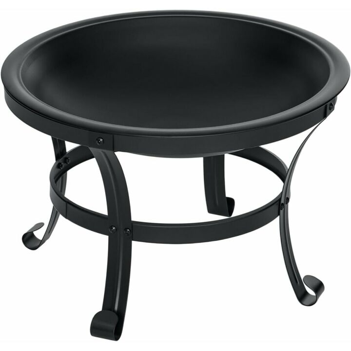 SINGLYFIRE Outdoor Fire Pit with Spark Screen and Poker