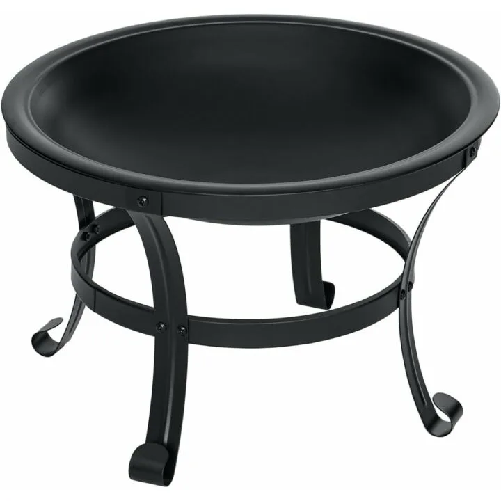 SINGLYFIRE Outdoor Fire Pit with Spark Screen and Poker