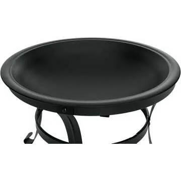 SINGLYFIRE Outdoor Fire Pit with Spark Screen and Poker