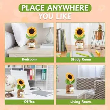 Handmade Sunflower Crochet Doll Gift for Loved Ones