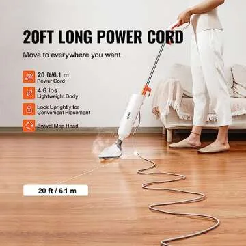 VEVOR Steam Mop for Deep Cleaning Hard Floors