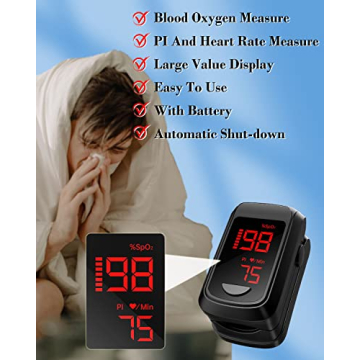 Mini Pulse Oximeter for SpO2 & Heart Rate Monitoring