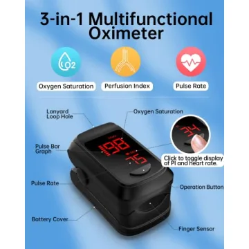Mini Pulse Oximeter for SpO2 & Heart Rate Monitoring