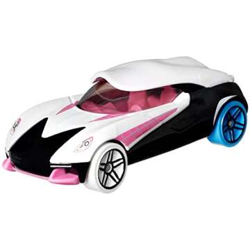 Hot Wheels Marvel Spider-Man Toy Cars 5-Pack in 1:64 Scale, Set of 5: Spider-Man, Proto-Suit Spider-...