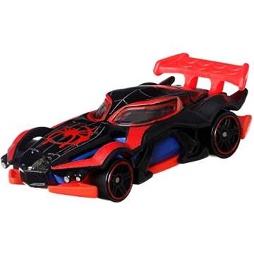 Hot Wheels Marvel Spider-Man Toy Cars 5-Pack in 1:64 Scale, Set of 5: Spider-Man, Proto-Suit Spider-Man, Miles Morales, Spider-Gwen & Venom