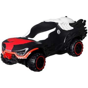 Hot Wheels Marvel Spider-Man Toy Cars 5-Pack in 1:64 Scale, Set of 5: Spider-Man, Proto-Suit Spider-Man, Miles Morales, Spider-Gwen & Venom