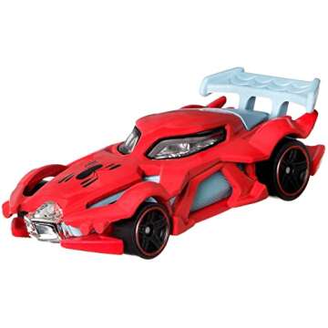 Hot Wheels Marvel Spider-Man Toy Cars 5-Pack in 1:64 Scale, Set of 5: Spider-Man, Proto-Suit Spider-Man, Miles Morales, Spider-Gwen & Venom