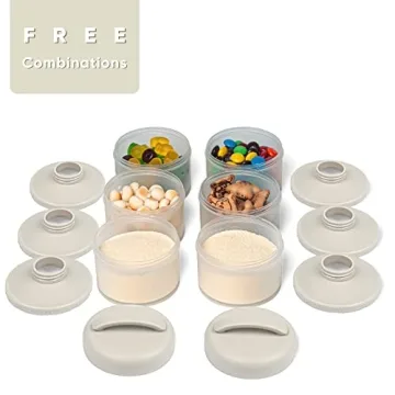 Termichy Stackable Formula Dispenser Portable BPA-Free