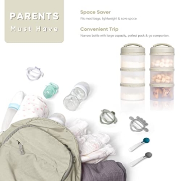 Termichy Stackable Formula Dispenser Portable BPA-Free