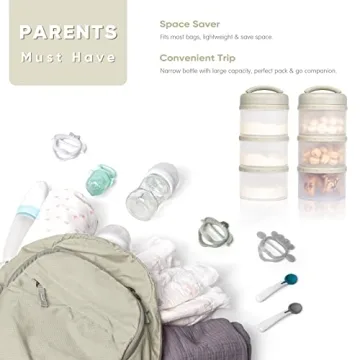 Termichy Stackable Formula Dispenser Portable BPA-Free