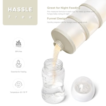 Termichy Stackable Formula Dispenser Portable BPA-Free